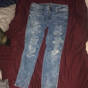 American eagle distressed jegging ankles